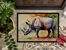 Load image into Gallery viewer, Rhinoceros Doormat - Large 24x36 – Indoor/Outdoor Floor Mat with Artistic Flair