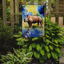 Load image into Gallery viewer, Rhinoceros Garden Flag – Outdoor Decorative Yard Flag
