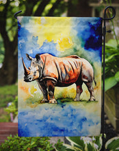 Load image into Gallery viewer, Rhinoceros Garden Flag – Outdoor Decorative Yard Flag