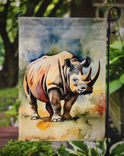 Load image into Gallery viewer, Rhinoceros Garden Flag – Outdoor Decorative Yard Flag