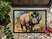 Load image into Gallery viewer, Rhinoceros Doormat - Large 24x36 – Indoor/Outdoor Floor Mat with Artistic Flair