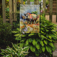 Load image into Gallery viewer, Rhinoceros Garden Flag – Outdoor Decorative Yard Flag