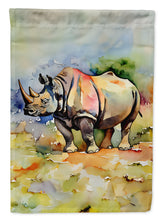 Load image into Gallery viewer, Rhinoceros Garden Flag – Outdoor Decorative Yard Flag