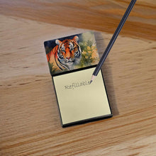 Load image into Gallery viewer, Tiger Sticky Note Holder- Refiilable Desk Accessory Note Pad