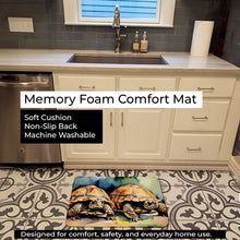 Load image into Gallery viewer, Turtles Tortoises Memory Foam Kitchen Mat DAC2994RUG