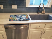 Load image into Gallery viewer, White Tiger Dish Drying Mat