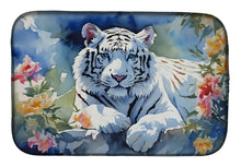 Load image into Gallery viewer, White Tiger Dish Drying Mat