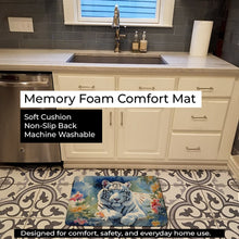 Load image into Gallery viewer, White Tiger Memory Foam Kitchen Mat DAC2999RUG