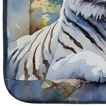 Load image into Gallery viewer, White Tiger Dish Drying Mat