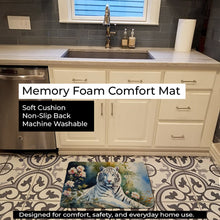 Load image into Gallery viewer, White Tiger Memory Foam Kitchen Mat DAC3001RUG