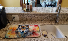 Load image into Gallery viewer, Wolves Wolf  Dish Drying Mat