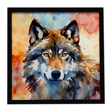 Load image into Gallery viewer, Wolves Wolf  Framed Metal Print