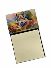 Load image into Gallery viewer, Wolves Wolf  Sticky Note Holder- Refiilable Desk Accessory Note Pad