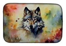 Load image into Gallery viewer, Wolves Wolf  Dish Drying Mat