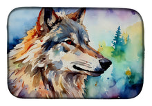 Load image into Gallery viewer, Wolves Wolf  Dish Drying Mat