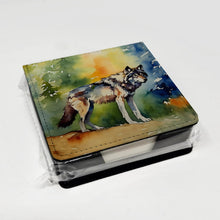 Load image into Gallery viewer, Wolves Wolf  PU Leather Note Paper Holder