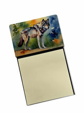 Load image into Gallery viewer, Wolves Wolf  Sticky Note Holder- Refiilable Desk Accessory Note Pad