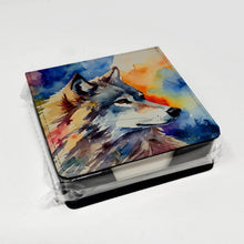Load image into Gallery viewer, Wolves Wolf  PU Leather Note Paper Holder