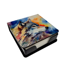 Load image into Gallery viewer, Wolves Wolf  PU Leather Note Paper Holder