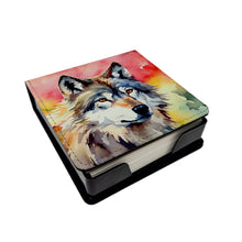 Load image into Gallery viewer, Wolves Wolf  PU Leather Note Paper Holder