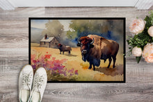 Load image into Gallery viewer, Wood Bison Doormat - Large 24x36 – Indoor/Outdoor Floor Mat with Artistic Flair