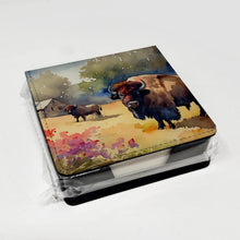 Load image into Gallery viewer, Wood Bison PU Leather Note Paper Holder