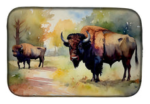Load image into Gallery viewer, Wood Bison Dish Drying Mat