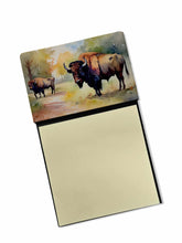 Load image into Gallery viewer, Wood Bison Sticky Note Holder- Refiilable Desk Accessory Note Pad