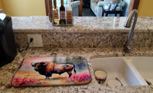 Load image into Gallery viewer, Wood Bison Dish Drying Mat