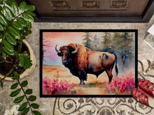 Load image into Gallery viewer, Wood Bison Doormat - Large 24x36 – Indoor/Outdoor Floor Mat with Artistic Flair