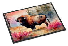 Load image into Gallery viewer, Wood Bison Doormat - Large 24x36 – Indoor/Outdoor Floor Mat with Artistic Flair