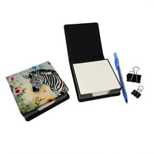 Load image into Gallery viewer, Zebra PU Leather Note Paper Holder