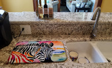 Load image into Gallery viewer, Zebra Dish Drying Mat