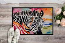 Load image into Gallery viewer, Zebra Doormat - Large 24x36 – Indoor/Outdoor Floor Mat with Artistic Flair