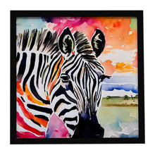 Load image into Gallery viewer, Zebra Framed Metal Print