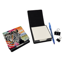 Load image into Gallery viewer, Zebra PU Leather Note Paper Holder