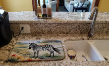Load image into Gallery viewer, Zebra Dish Drying Mat
