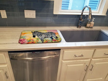 Load image into Gallery viewer, Zebra Dish Drying Mat
