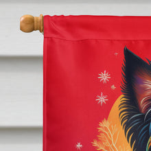 Load image into Gallery viewer, Affenpinscher Holiday Christmas House Flag