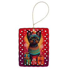 Load image into Gallery viewer, Affenpinscher Holiday Christmas Porcelain Ornament