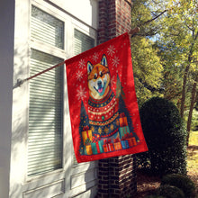 Load image into Gallery viewer, Akita Holiday Christmas House Flag