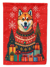 Load image into Gallery viewer, Akita Holiday Christmas House Flag