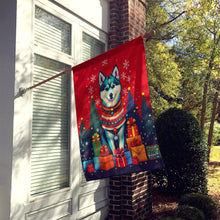 Load image into Gallery viewer, Alaskan Klee Kai Holiday Christmas House Flag