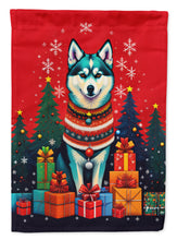 Load image into Gallery viewer, Alaskan Klee Kai Holiday Christmas Garden Flag – Outdoor Decorative Yard Flag