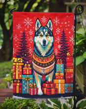 Load image into Gallery viewer, Alaskan Malamute Holiday Christmas Garden Flag – Outdoor Decorative Yard Flag