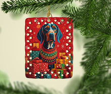 Load image into Gallery viewer, American English Coonhound Holiday Christmas Porcelain Ornament