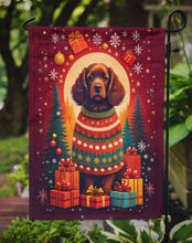 Load image into Gallery viewer, American Water Spaniel Holiday Christmas Garden Flag – Outdoor Decorative Yard Flag