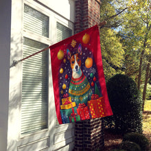 Load image into Gallery viewer, Basenji Holiday Christmas House Flag