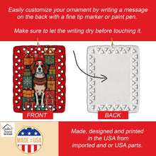Load image into Gallery viewer, Beagle Holiday Christmas Porcelain Ornament