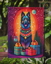Load image into Gallery viewer, Belgian Sheepdog Holiday Christmas Garden Flag – Outdoor Decorative Yard Flag